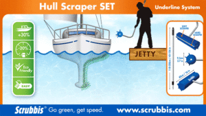 Animation Hull scraper SET - How to clean the boat hull